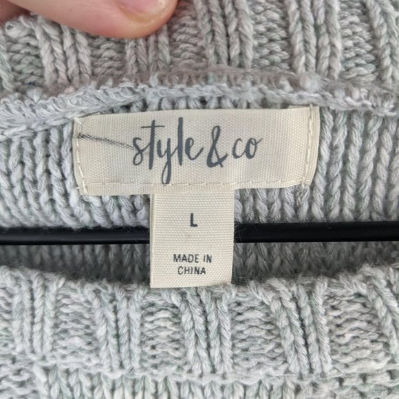 NWT Style & Co Femme Fusion Knit Sweater Size L - Picture 5 of 9